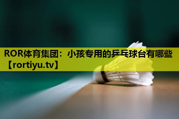 小孩专用的乒乓球台有哪些